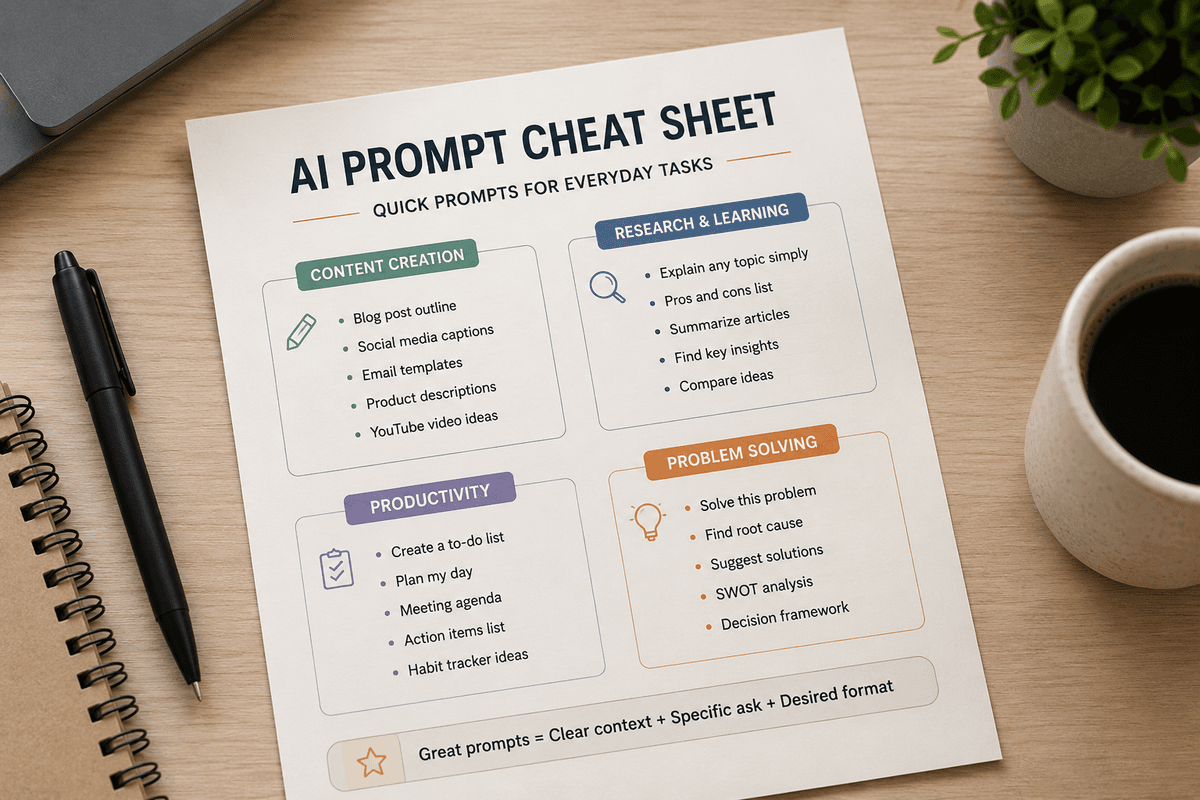 Prompt Cheat Sheet
